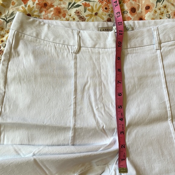 Larry Levine white high rise capris size 12 - Picture 6 of 9